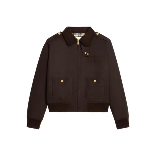 CELINE SS25 Куртки и Пальто Женские Коричневый