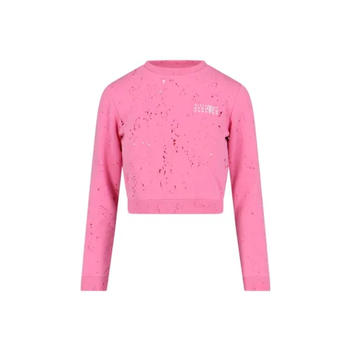 MM6 Maison Margiela Розовые Женские Толстовки