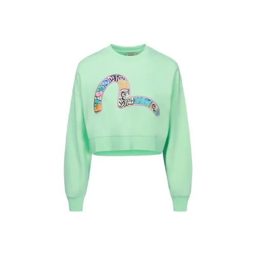 EVISU Свитшот Женский Яблоко Зеленый