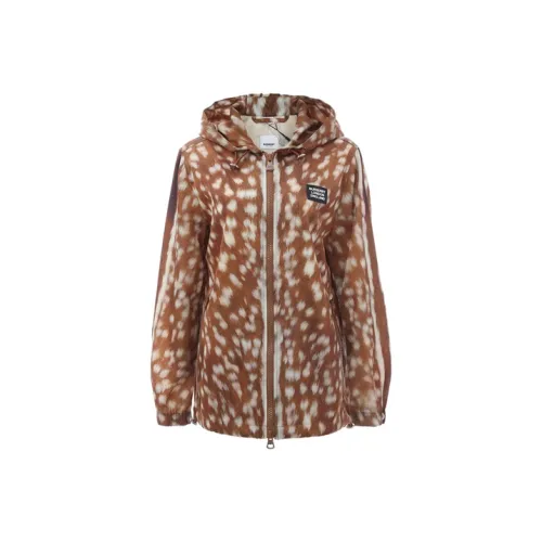 Burberry Леопардовый принт Женские Куртки