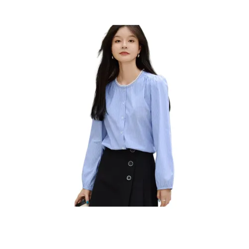 Mo Han Yi Mei Рубашка Женская Синяя