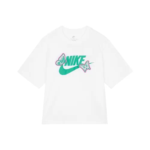 Nike Sportswear Комплект с короткими рукавами T-рубашка Женская Белая
