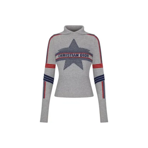 Dior Quarterly New Products Серый Женские Кашемировые Свитеры