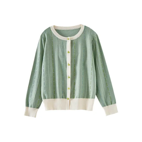 OUNIXUE Зеленый Женские Трикотаж