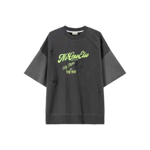 NO ONE ELSE Темно-серые Женские Футболки