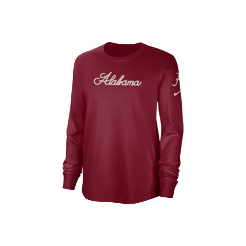 NIKE Красный Женские Свитшоты