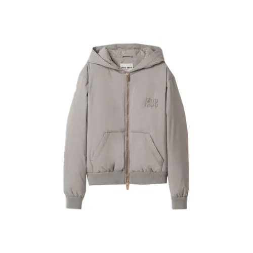 MIU MIU Куртки и Пальто Женские Мраморно-Серый