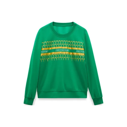 XII BASKET Зеленый Женские Свитшоты