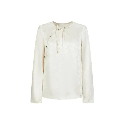 JZ. ANNAKRO Рубашка Женская Бежевая Желтая