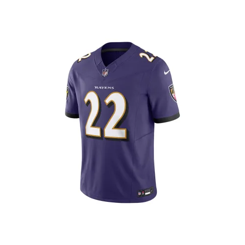 nike Dri FitNFL FW24 Derrick Henry Baltimore Ravens Футбол Джерси Мужской Фиолетовый