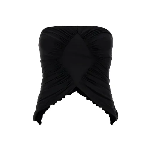 SAINT LAURENT SS23 Без бретелей Топ Женский Черный