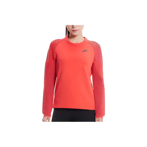 Nike Red Women's Sweatshirts Найк Красный Женский Свитшот