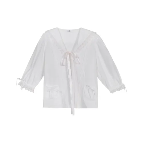 XINBANGBANG Рубашка Женская Белая