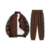 Комплект одежды (Каштановый коричневый топ + каштановые коричневые штаны)