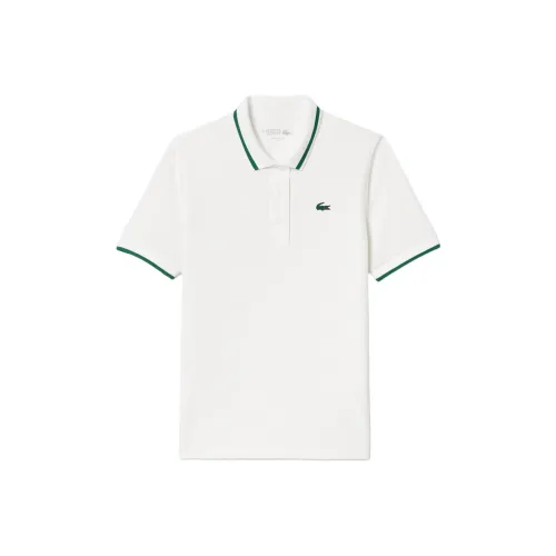 LACOSTE Поло Женское Белое Зеленое