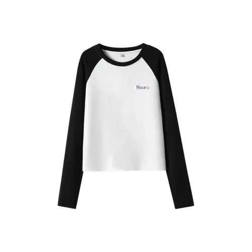 MJ STYLE Реглан-рукав T-рубашка Женская