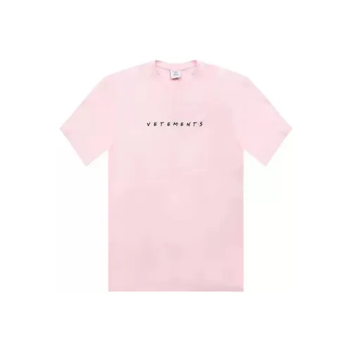 Vetements Розовые Женские Футболки