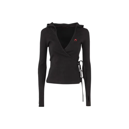 Marine Serre Черный Женский Трикотаж