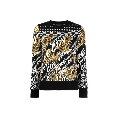 VERSACE JEANS COUTURE Черные Женские Свитшоты