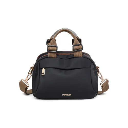 C°BANNER Ткань Сумка через плечо Сумка среднего размера Женская Черная