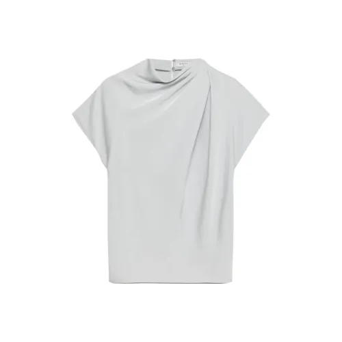 ARITZIA BABATON Nominee Satin Blouse Shirt Women's Chrome GREY ARITZIA BABATON Nominee Сатин Рубашка Женская Chrome GREY