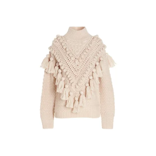 Zimmermann Белый Женские Кашемировые Свитеры