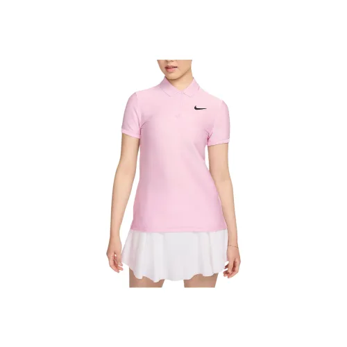 nike Женские Dri Fit Короткий Рукав GOLF Поло Женские Розовый