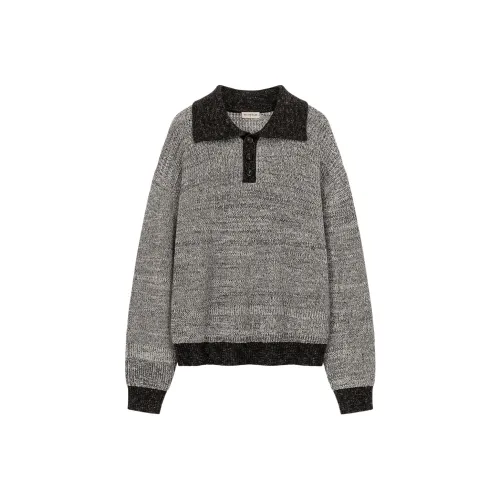 NO ONE ELSE Черно-серый Женский Трикотаж