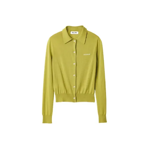 MIU MIU Трикотаж Женский Фисташковый Зеленый