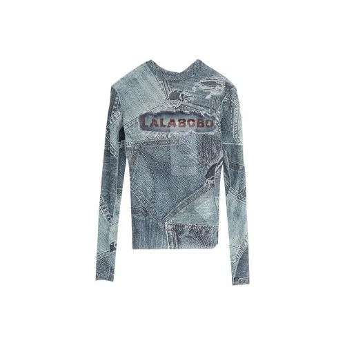 LALABOBO Синие Женские Футболки