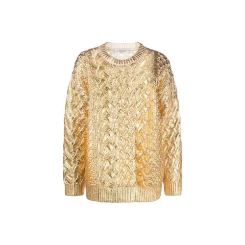 Valentino SS22 Шерстяные свитера Женские Золото