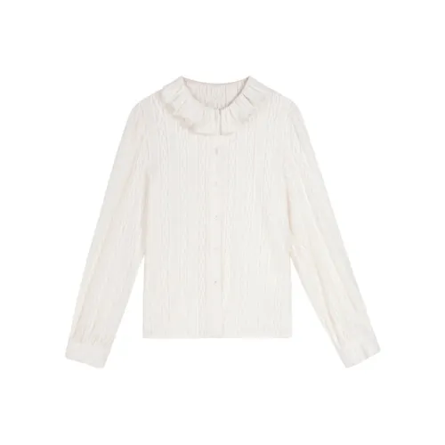 VEGA CHANG SS24 Рубашка Женская Milky Белый