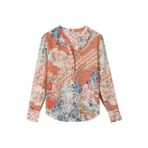 H YXIANG Рубашка Женские Yearning Пасторальный