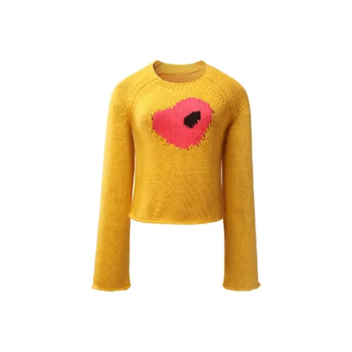 MINNANHUI Трикотаж Женский Ярко-Желтый