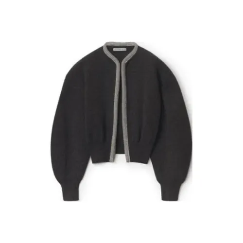 Alexander Wang FW22 Кашемир Свитер Женский Угольный Серый