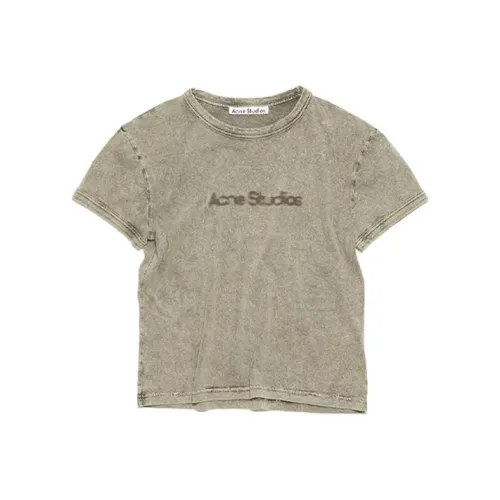 Acne Studios T-Shirt Женская Серого цвета