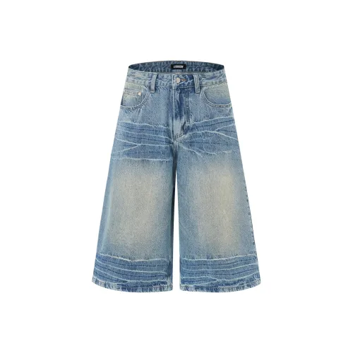 URS GGON Джинсовые шорты Унисекс Ностальгический синий