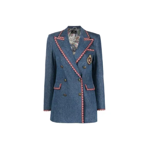 ETRO Синие Женские Куртки