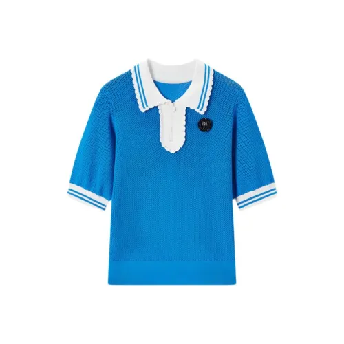 EICHITOO Трикотаж Женский Озерный Синий Комбинированный