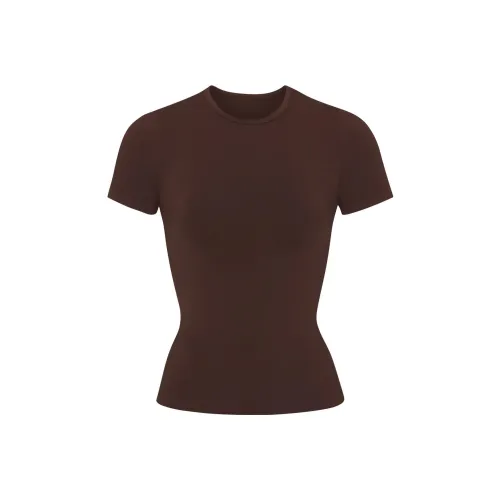 Skims Какао Женские Футболки