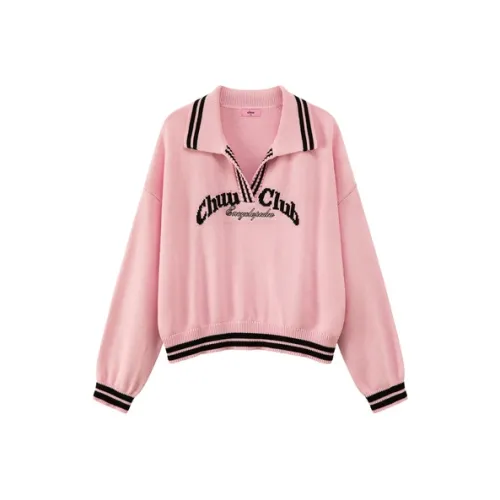 CHUU Светло-розовый Женский Трикотаж