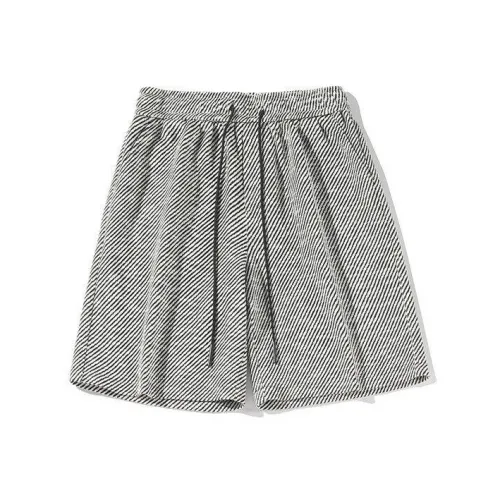 MGMN Повседневные шорты Мужские Черно-белые полосы