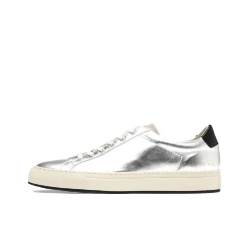 COMMON PROJECTS Низкие кроссовки для скейтбординга мужские серебряные