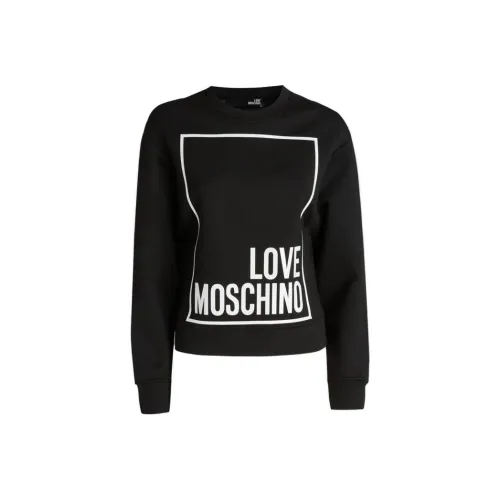 LOVE MOSCHINO Черные Женские Свитшоты