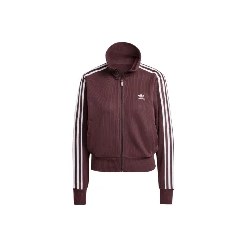 Adidas Originals ADICOLORTop FW24 Куртки и пальто женские Темно-серый Коричневый