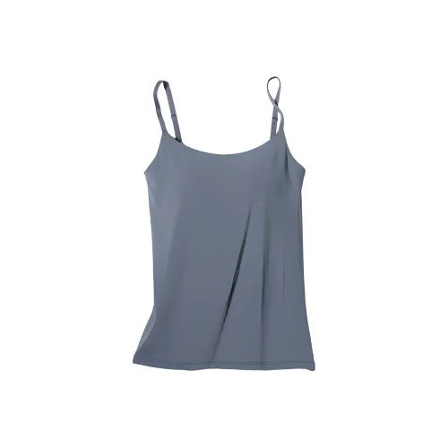 UNIQLO Топ на бретелях Женский Свинцово-серый