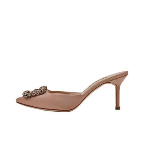 MANOLO BLAHNIK Домашние тапочки Бежевые Женские