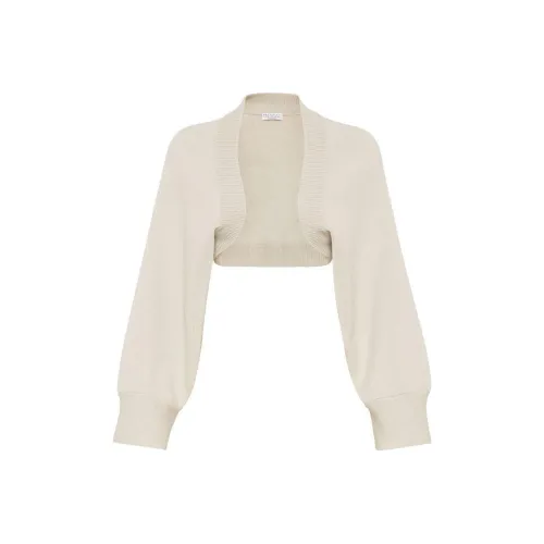 BRUNELLO CUCINELLI Кашемир Свитер Женский Светлый Бежевый