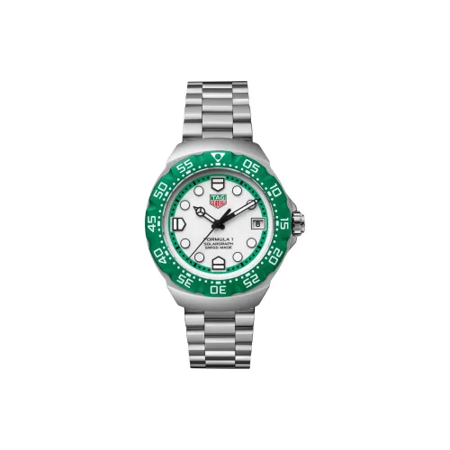 TAG HEUER F1 Collection Солнечный кварцевый механизм женские часы 38 мм белый циферблат корпус из нержавеющей стали