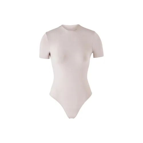 SKIMS Essential T Рубашка BODYSUIT Комбинезон Женские Камень Каменный цвет